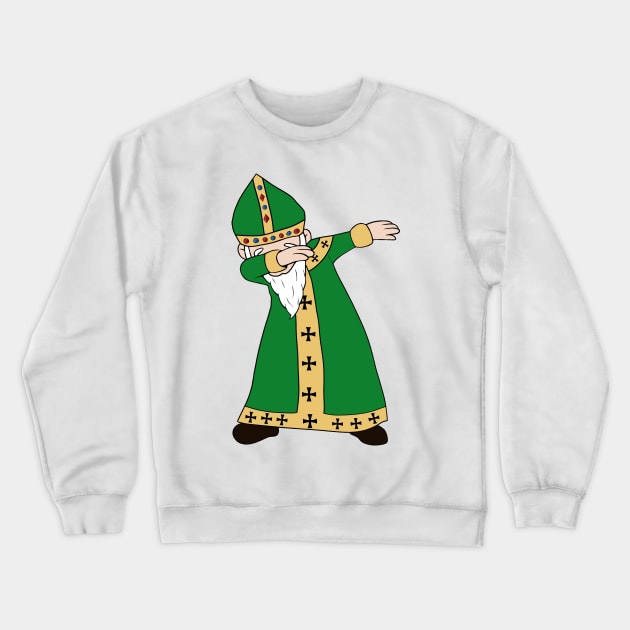 St. Patrick Dabbing Crewneck Sweatshirt by valentinahramov